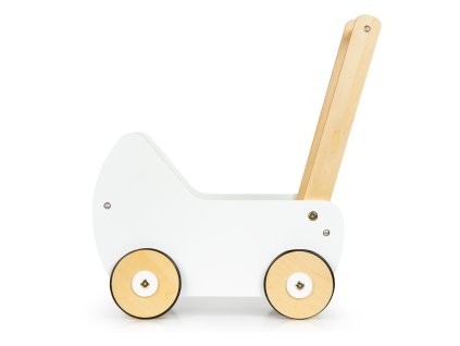 Dřevěný kočárek pro panenky
