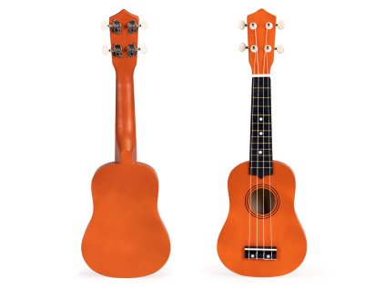 Dřevěná ukulele kytara pro děti, 4 nylonové struny od