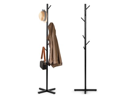 Stojanový kovový věšák se 7 háčky, 177 cm,