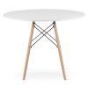 Kulatý stůl TODI 100 cm - bílý