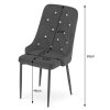 Židle AMORE - černá x 1