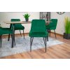 Židle MONZA - zelený samet x 1