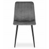 Židle LAVA - tmavě šedý samet x 1