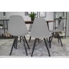 Židle OSAKA šedá / nohy černé x 1