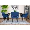 Židle AMALFI - modrý samet x 1