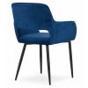 Židle AMALFI - modrý samet x 1
