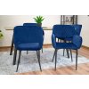 Židle AMALFI - modrý samet x 1