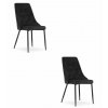Židle IMOLA - černý samet x 2