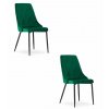 Židle IMOLA - tmavě zelený samet x 2