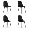 Židle ASTI - černý samet x 4