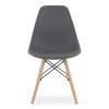 Židle OSAKA tmavě šedá / přírodní nohy x 4