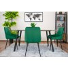 Židle MONZA - zelený samet x 4