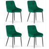 Židle MONZA - zelený samet x 4