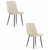 Židle TURIN - béžový samet x 2