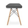 Stolička WERK - šedý samet / přírodní nohy x 3
