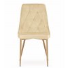 Židle IMOLA - béžový samet / nohy v barvě dřeva x 1