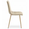Židle LIBRA - světle béžový samet / nohy v barvě dřeva x 2