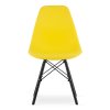 Židle OSAKA žlutá / nohy černé x 2