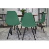 Židle OSAKA zelená / nohy černé x 2