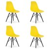 Židle OSAKA žlutá / nohy černé x 4