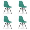 Židle OSAKA zelená / nohy černé x 4