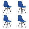 Židle OSAKA modrá / nohy černé x 4
