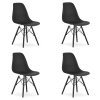 Židle OSAKA černá / nohy černé x 4
