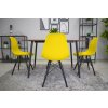 Židle OSAKA žlutá / nohy černé x 3