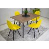 Židle OSAKA žlutá / nohy černé x 3