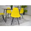 Židle OSAKA žlutá / nohy černé x 3