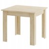 Set čtvercový stůl 80x80 dub sonoma + 4 židle MARK grey