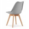 Set čtvercový stůl 80x80 dub sonoma + 4 židle MARK grey