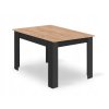 Obdélníková stolová sestava 120x80 craft + 4 židle OSAKA černá