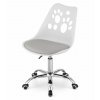 Otočná židle PRINT - bílá a šedá