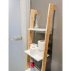 Bambusová žebříková knihovna
