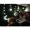 Měsíční světla, hvězdy, vánoční osvětlení, záclony, 96LED