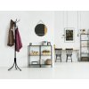 Stojanový věšák s 16 háčky na oděvy, černý kov, od