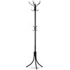 Stojanový věšák s 16 háčky na oděvy, černý kov, od
