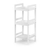 Knihovna noční stolek 3 police bílá