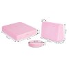Velká skládací modulární pohovka pro děti DIY, 8 měkkých polštářů - růžová
