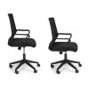 Kancelářská židle, otočná, tvarovaná, výškově nastavitelná, černá,