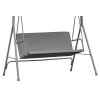Záhradné hojdacie sedadlo 120 x 93 cm sivé