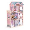 Velký dřevěný domeček pro panenky, 3 patra, 11 kusů nábytku,