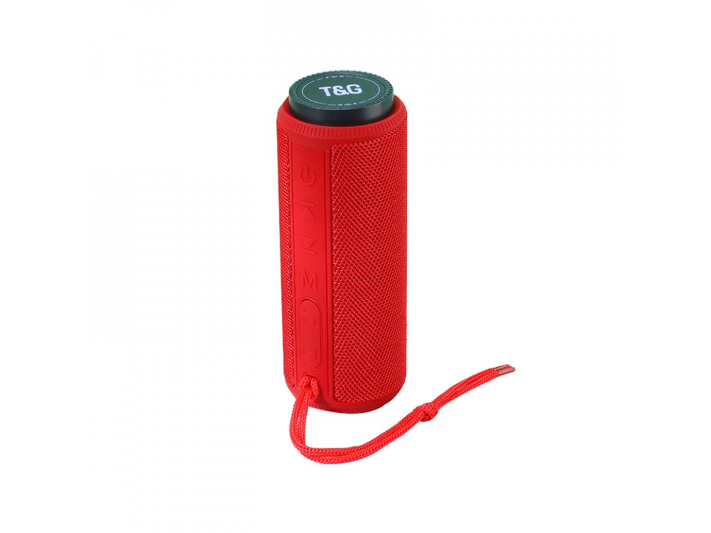 T&G Bezdrôtový HIFI prenosný reproduktor - červený