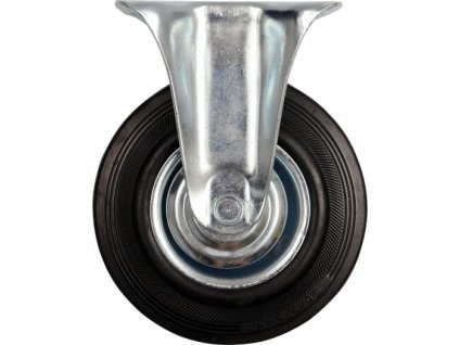 Pevné koleso VOREL s čiernou gumou 100 mm 87302
