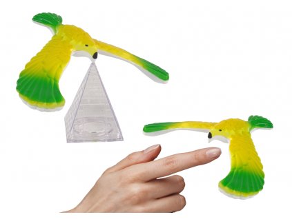 Antigravitačné balansovanie vtákov Zelená hračka