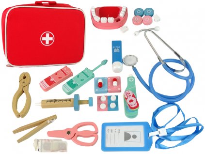 Drevená hračka Lekárska súprava prvej pomoci