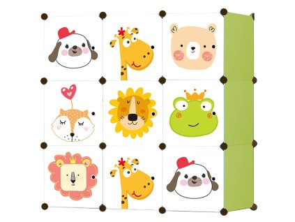 Modulárna detská skriňa 9x - W01