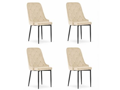Stolička CAPRI - béžová x 4