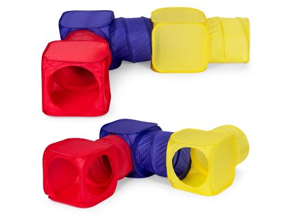 Detské stanové ihrisko 6-dielna sada tunelov a kociek